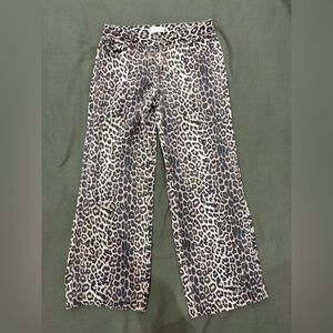 Pacsun Casey Low Rise Baggy Cheetah Jeans